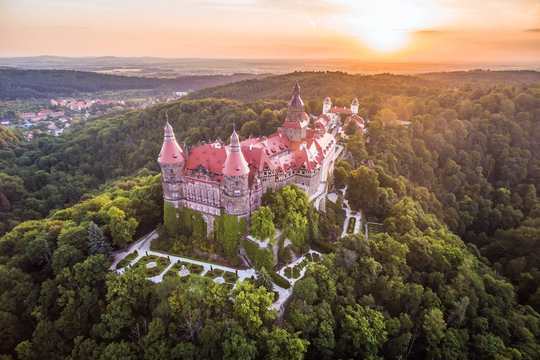 Castello Książ a Wałbrzych nella Bassa Slesia